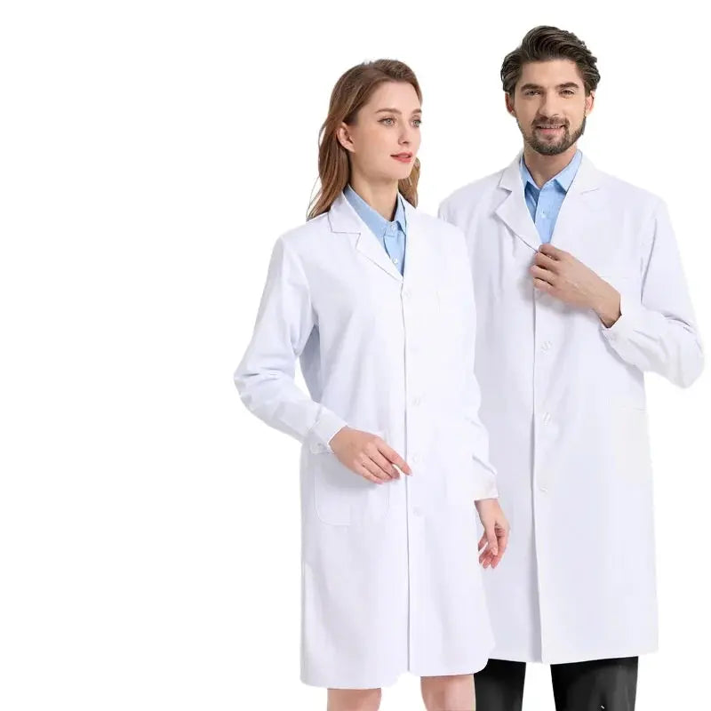 Blouse médicale unisexe en coton et polyester blanc, blouse de scientifique, vêtement de travail de médecin, uniforme, blouse alimentaire, blouse de laboratoire, blouse pour homme MedSurgery Store For Digital Health