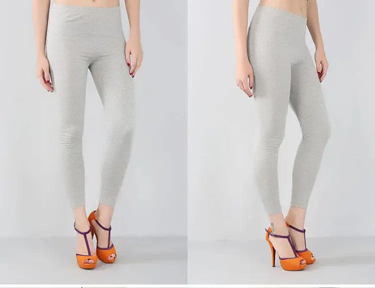 Leggings extensibles en fibre de bambou pour femmes, neuf points, décontractés, grande taille, printemps, été et automne, nouveau de 2024 DSers Fulfillment