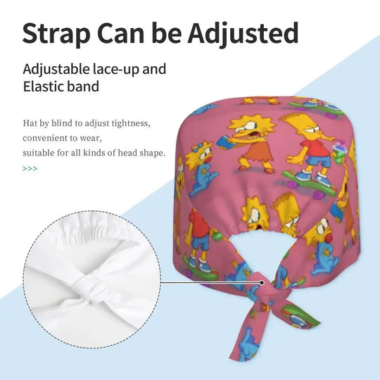Casquette de travail réglable personnalisée avec explosion de cerveau, casquette chirurgicale des Simpsons, casquette chirurgicale pour infirmier, médecin, chirurgien, pour Chef MedSurgery Store For Digital Health