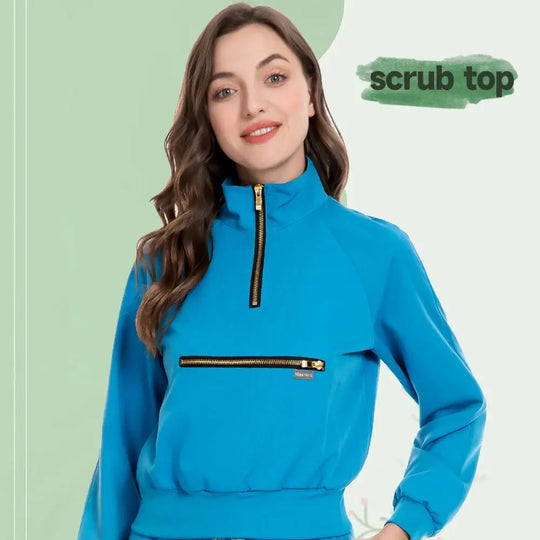 MSORMOSIA Elite Surgical Jacket - Veste de bloc élastique avec poches professionnelles (MSO-42035-37) CJdropshipping
