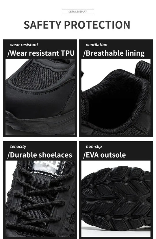 Chaussures de sécurité blanches pour hommes et femmes, antichoc, antiperforation, isolation, 6kv, résistantes à l'usure, noires, blanches, respirantes, légères MedSurgery Store For Digital Health