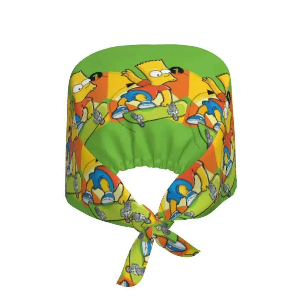 Personnalisé The Simpsons Cartoon Staff Medical Scrubs Hat Men Women Medical Nursing Surgical Scrub Caps MedSurgery Store For Digital Health