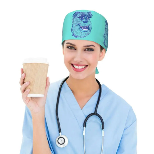 Casquette de travail réglable personnalisée avec dessin animé Monsters University, casquette chirurgicale pour hommes et femmes, casquette chirurgicale pour infirmières, médecins et chirurgiens MedSurgery Store For Digital Health