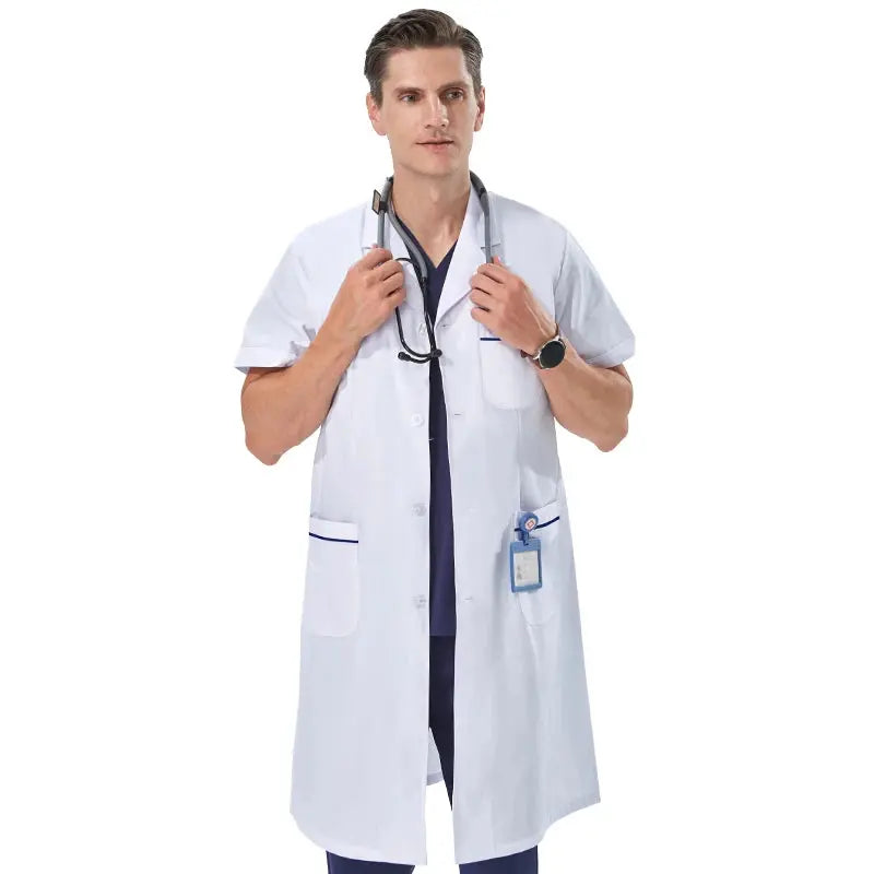 Blouse de laboratoire blanche bon marché pour femmes, hommes, étudiants, chimie, professionnels de la santé, infirmière, manches longues, blouse de médecin XK002 MedSurgery Store For Digital Health