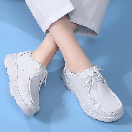 STRONGSHEN, chaussures blanches à plateforme, chaussures d'infirmières, chaussures de travail légères et confortables, chaussures à enfiler à la mode pour les femmes MedSurgery Store For Digital Health