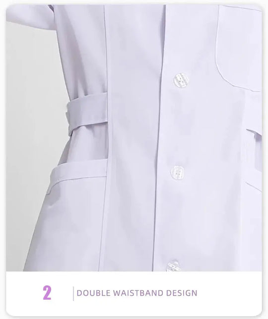 Blouse médicale blanche pour femme, blouse d'infirmière en coton, vêtements de travail d'hôpital, uniforme de travail professionnel de laboratoire scientifique de pharmacie MedSurgery Store For Digital Health