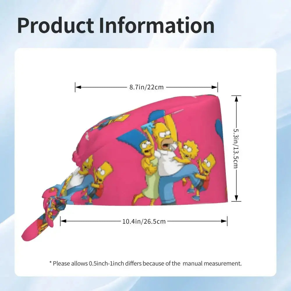 Casquette de travail réglable personnalisée avec explosion de cerveau, casquette chirurgicale des Simpsons, casquette chirurgicale pour infirmier, médecin, chirurgien, pour Chef MedSurgery Store For Digital Health