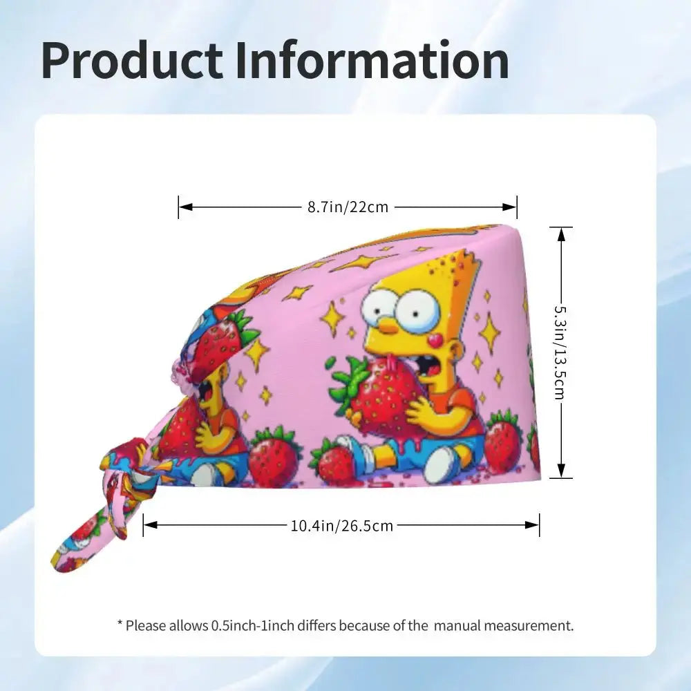 Casquette de travail réglable personnalisée avec explosion de cerveau, casquette chirurgicale des Simpsons, casquette chirurgicale pour infirmier, médecin, chirurgien, pour Chef MedSurgery Store For Digital Health