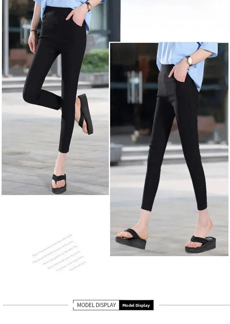Leggings fins blancs taille haute pour femmes, plonnings adeazant d'été dix-huit, plonnings petit pied sie... MedSurgery Store pour la santé numérique