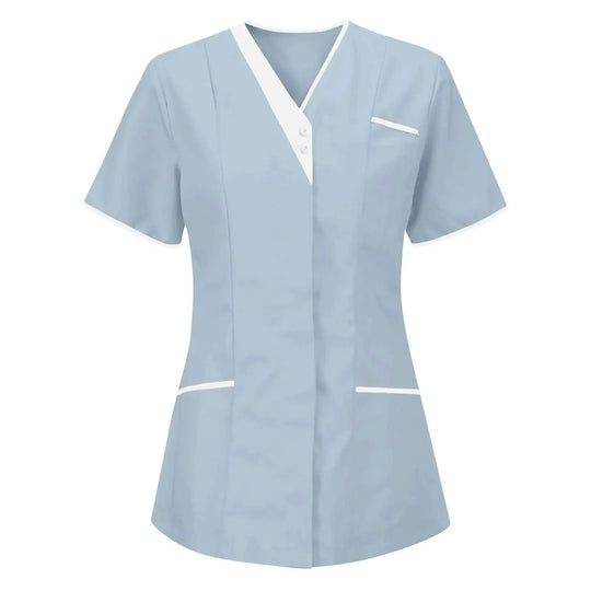 Filipina Medical Elite ISHOWTIENDA - Uniforme clinique ergonomique à manches courtes avec col en V CJdropshipping