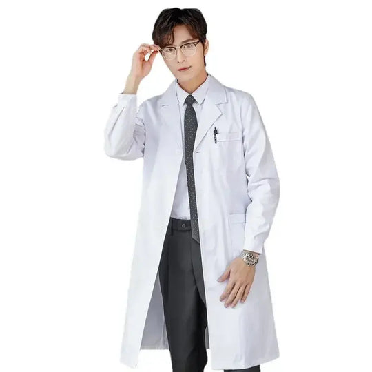 Combinaison d'infirmière, blouse blanche, uniforme médical à manches longues pour femme, blouse de laboratoire médical à manches courtes pour homme, chimie de laboratoire universitaire MedSurgery Store For Digital Health
