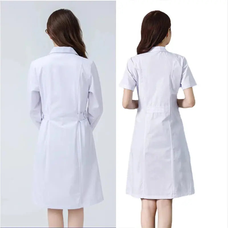 Blouse médicale blanche pour femme, blouse d'infirmière en coton, vêtements de travail d'hôpital, uniforme de travail professionnel de laboratoire scientifique de pharmacie MedSurgery Store For Digital Health