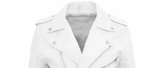 Veste en cuir PU blanc pour homme, manteau à manches longues style moto punk, automne hiver MedSurgery Store For Digital Health