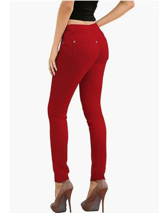 Jeans extensibles en coton pour femmes, pantalons décontractés, blancs, ultra-extensibles, confortables, pour le travail MedSurgery Store For Digital Health
