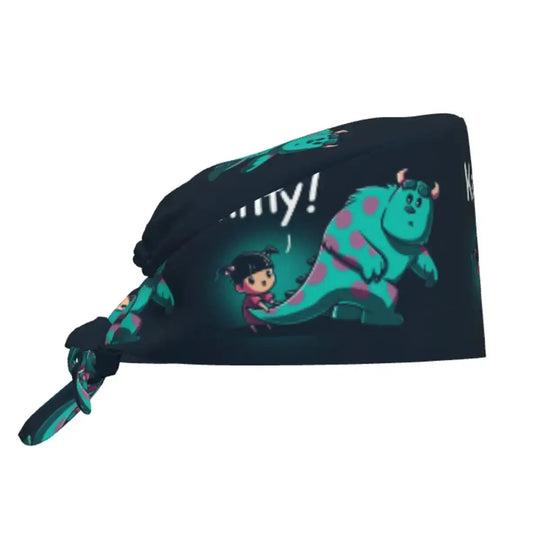 Casquette de travail réglable personnalisée avec dessin animé Monsters University, casquette chirurgicale pour hommes et femmes, casquette chirurgicale pour infirmières, médecins et chirurgiens MedSurgery Store For Digital Health