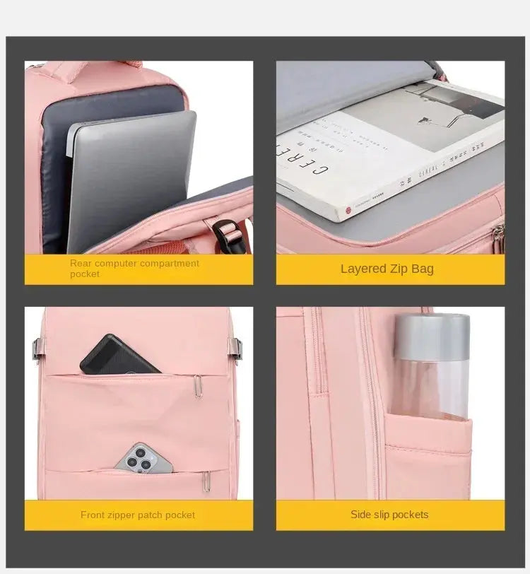 Sac à dos de voyage pour femme, sac à main, sac à dos pour ordinateur portable TSA, sacoche d'infirmière approuvée pour les vols, sac à dos de week-end décontracté MedSurgery Store For Digital Health