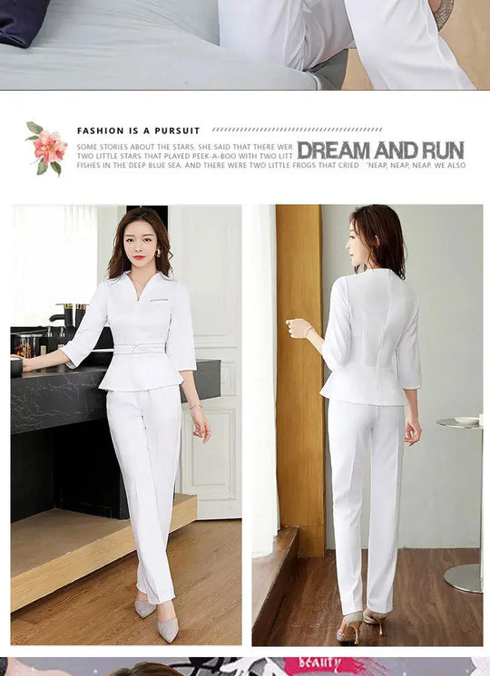 Uniforme d'été pour esthéticienne, combinaison à manches courtes pour salon de beauté, vêtements d'esthéticienne pour spa, vêtements de travail pour massage en hôtel, combinaison coréenne-BC MedSurgery Store For Digital Health