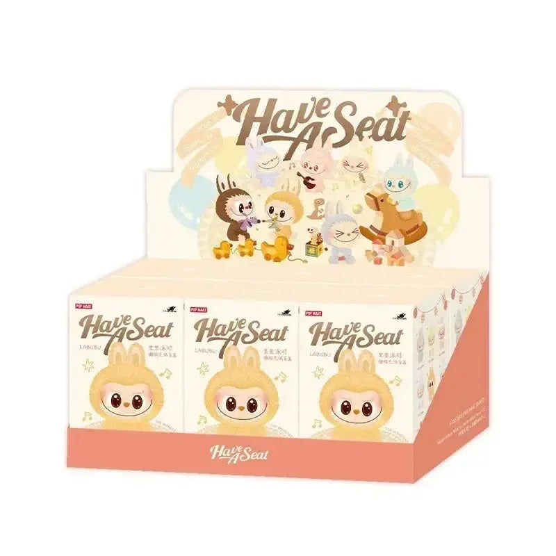 POP MART Les monstres ont un siège Porte-clés avec pendentif peluche vinyle boîte aveugle jouets boîte mystère MedSurgery Store For Digital Health