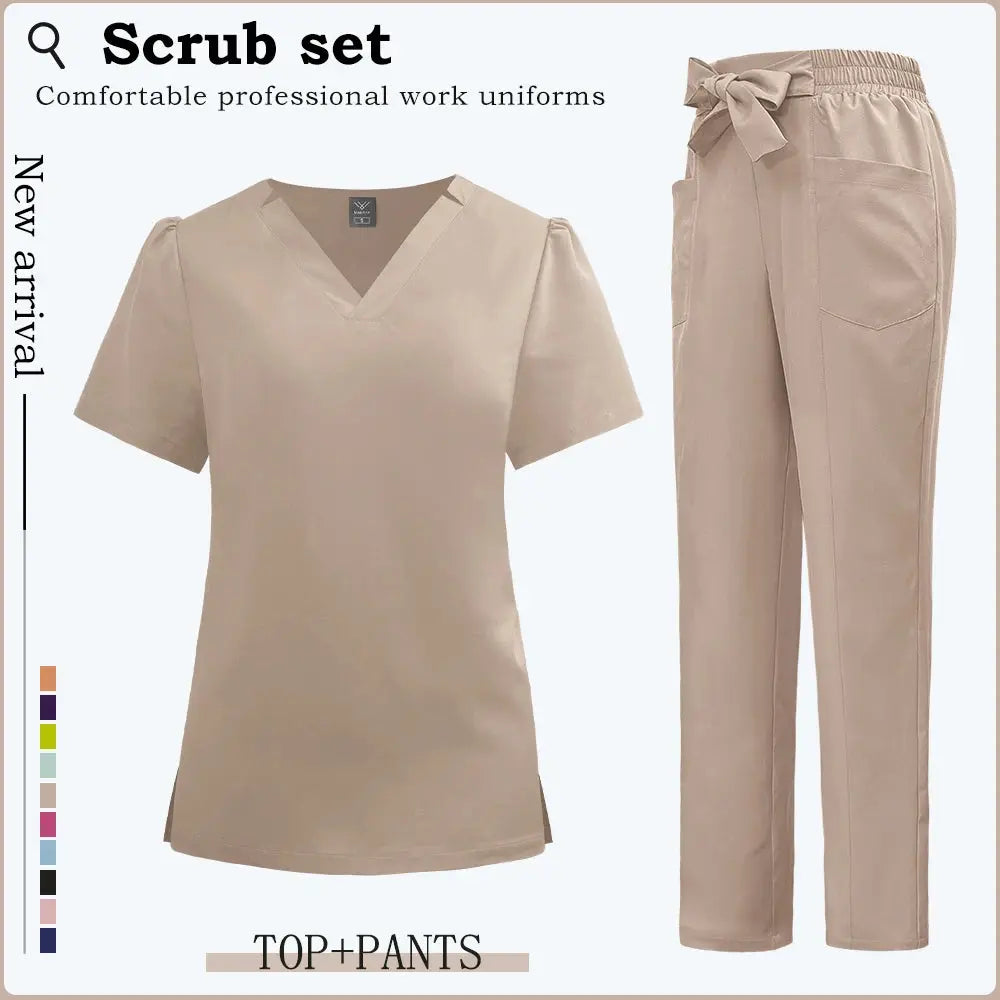 Vêtements de travail à manches courtes pour les cliniques, blouses pour femmes, blouses d'hôpital, combinaisons pour dentistes, accessoires pour infirmières CJdropshipping