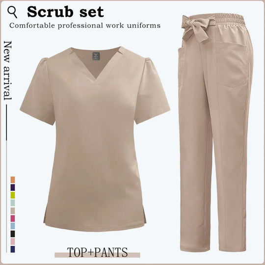 Vêtements de travail à manches courtes pour les cliniques, blouses pour femmes, blouses d'hôpital, combinaisons pour dentistes, accessoires pour infirmières CJdropshipping
