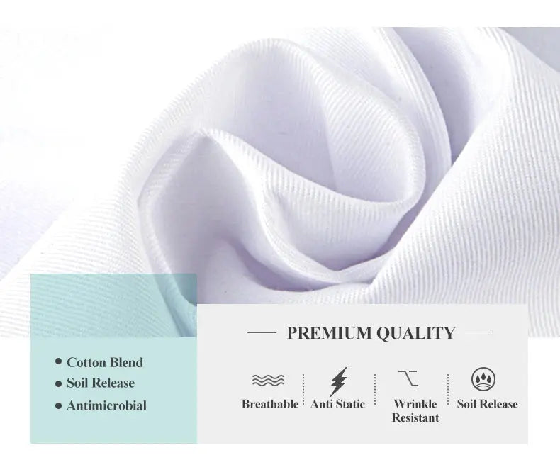 Blouse de laboratoire blanche bon marché pour femmes, hommes, étudiants, chimie, professionnels de la santé, infirmière, manches longues, blouse de médecin XK002 MedSurgery Store For Digital Health