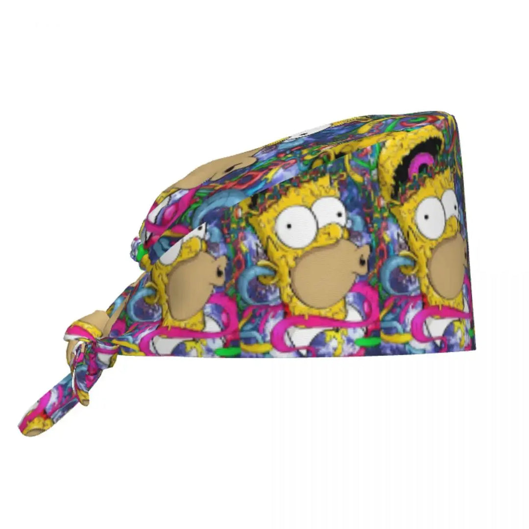 Casquette de travail réglable personnalisée avec explosion de cerveau, casquette chirurgicale des Simpsons, casquette chirurgicale pour infirmier, médecin, chirurgien, pour Chef MedSurgery Store For Digital Health
