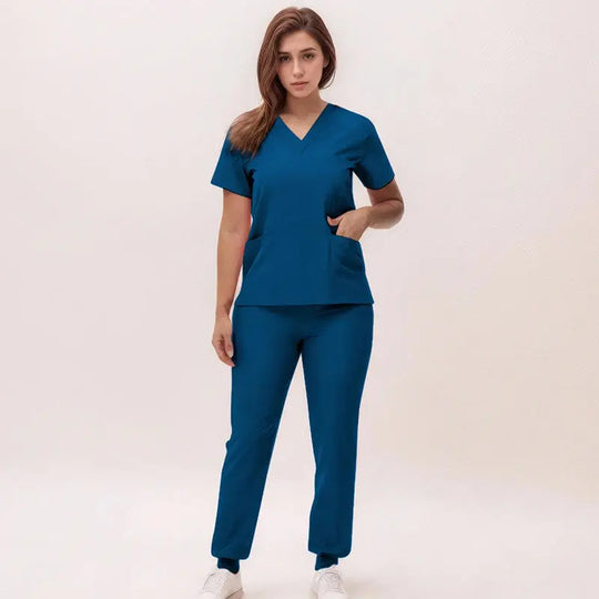 2025 nouvelles blouses de soins infirmiers à col en V, pantalons de jogging, ensembles de blouses de chirurgie, blouses dentaires, blouses d'hôpital, blouses d'hôpital S21 MedSurgery Store For Digital Health