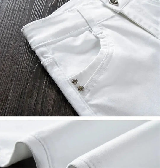 Pantalon skinny blanc pour femme, Jeans skinny taille haute, extensible, à la mode, printemps/été/automne, 2022 MedSurgery Store For Digital Health