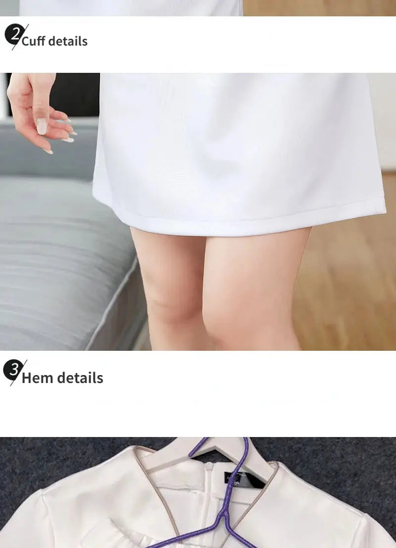 Uniforme d'été pour esthéticienne, combinaison à manches courtes pour salon de beauté, vêtements d'esthéticienne pour spa, vêtements de travail pour massage en hôtel, combinaison coréenne-BC MedSurgery Store For Digital Health