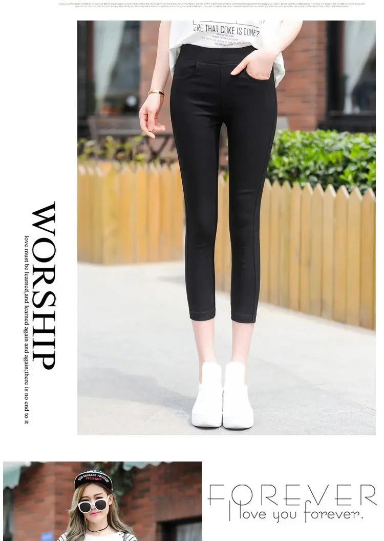 Leggings fins blancs taille haute pour femmes, plonnings adeazant d'été dix-huit, plonnings petit pied sie... MedSurgery Store pour la santé numérique