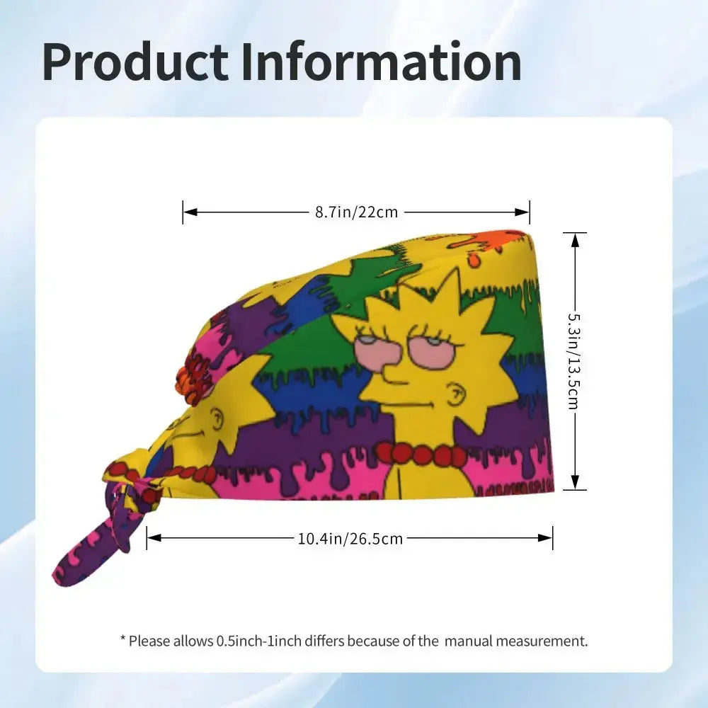 Casquette de travail réglable personnalisée avec explosion de cerveau, casquette chirurgicale des Simpsons, casquette chirurgicale pour infirmier, médecin, chirurgien, pour Chef MedSurgery Store For Digital Health