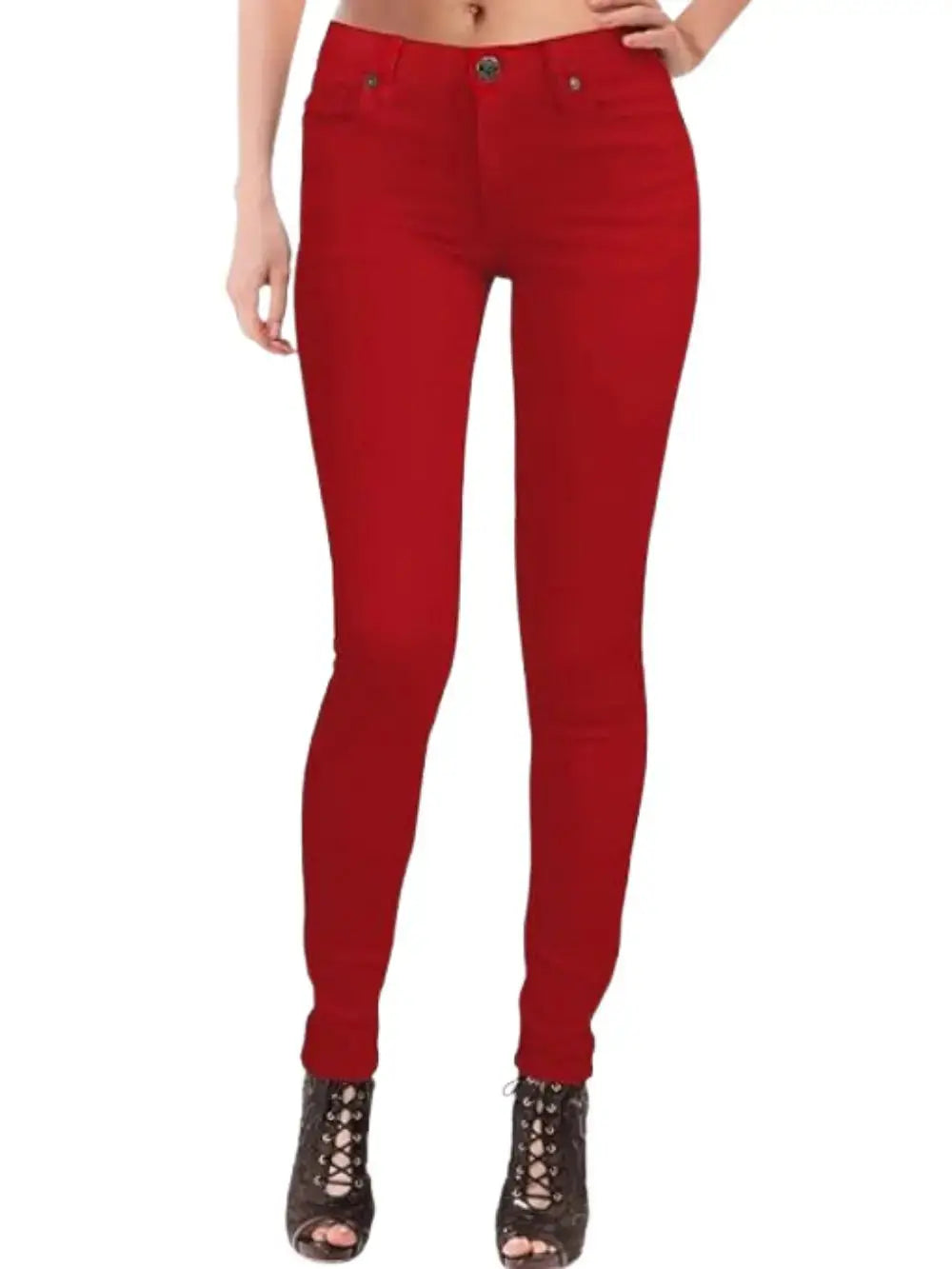 Jeans extensibles en coton pour femmes, pantalons décontractés, blancs, ultra-extensibles, confortables, pour le travail MedSurgery Store For Digital Health