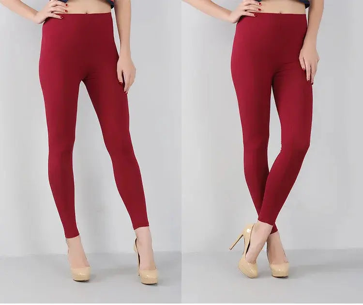 Leggings extensibles en fibre de bambou pour femmes, neuf points, décontractés, grande taille, printemps, été et automne, nouveau de 2024 DSers Fulfillment
