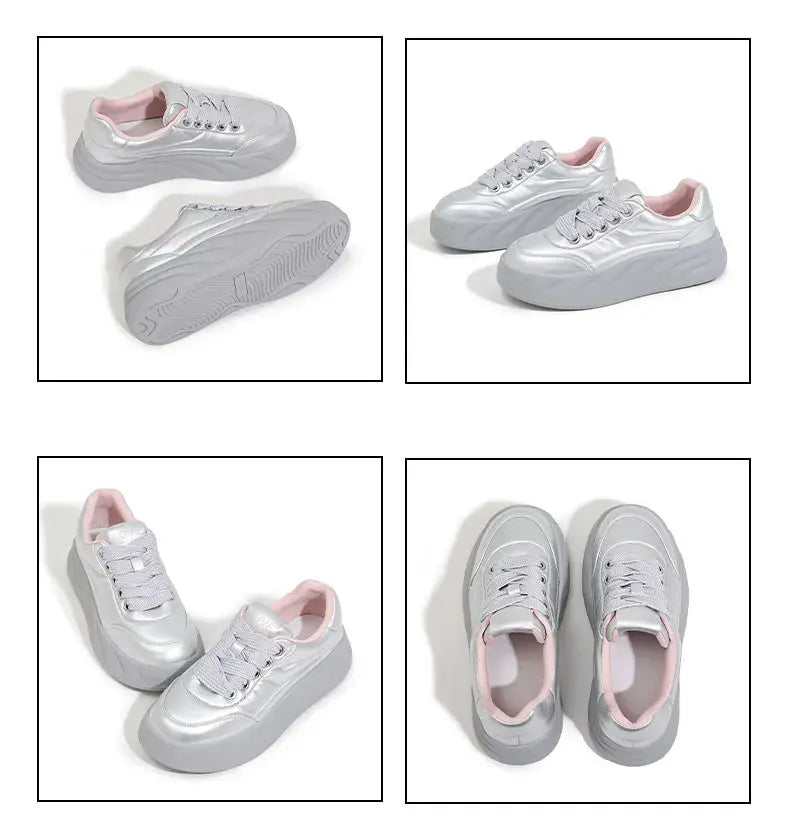 Chaussures blanches pour femmes 2025, nouvelles baskets plates, style coréen, sport décontracté, chaussures à pain polyvalentes MedSurgery Store For Digital Health
