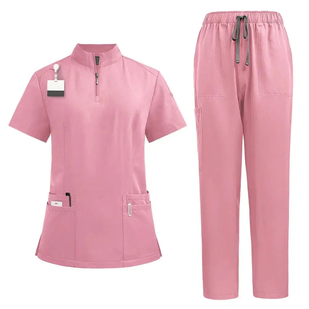Blouse chirurgicale pour médecin et infirmière, ensemble de gommage pour femme, vêtements de travail pour salon de beauté, blouse clinique, pantalon de gommage, tunique d'infirmière pour Spa CJdropshipping
