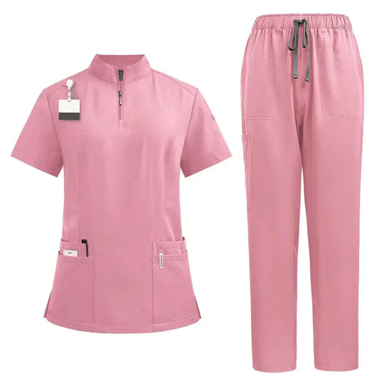 Blouse chirurgicale pour médecin et infirmière, ensemble de gommage pour femme, vêtements de travail pour salon de beauté, blouse clinique, pantalon de gommage, tunique d'infirmière pour Spa CJdropshipping