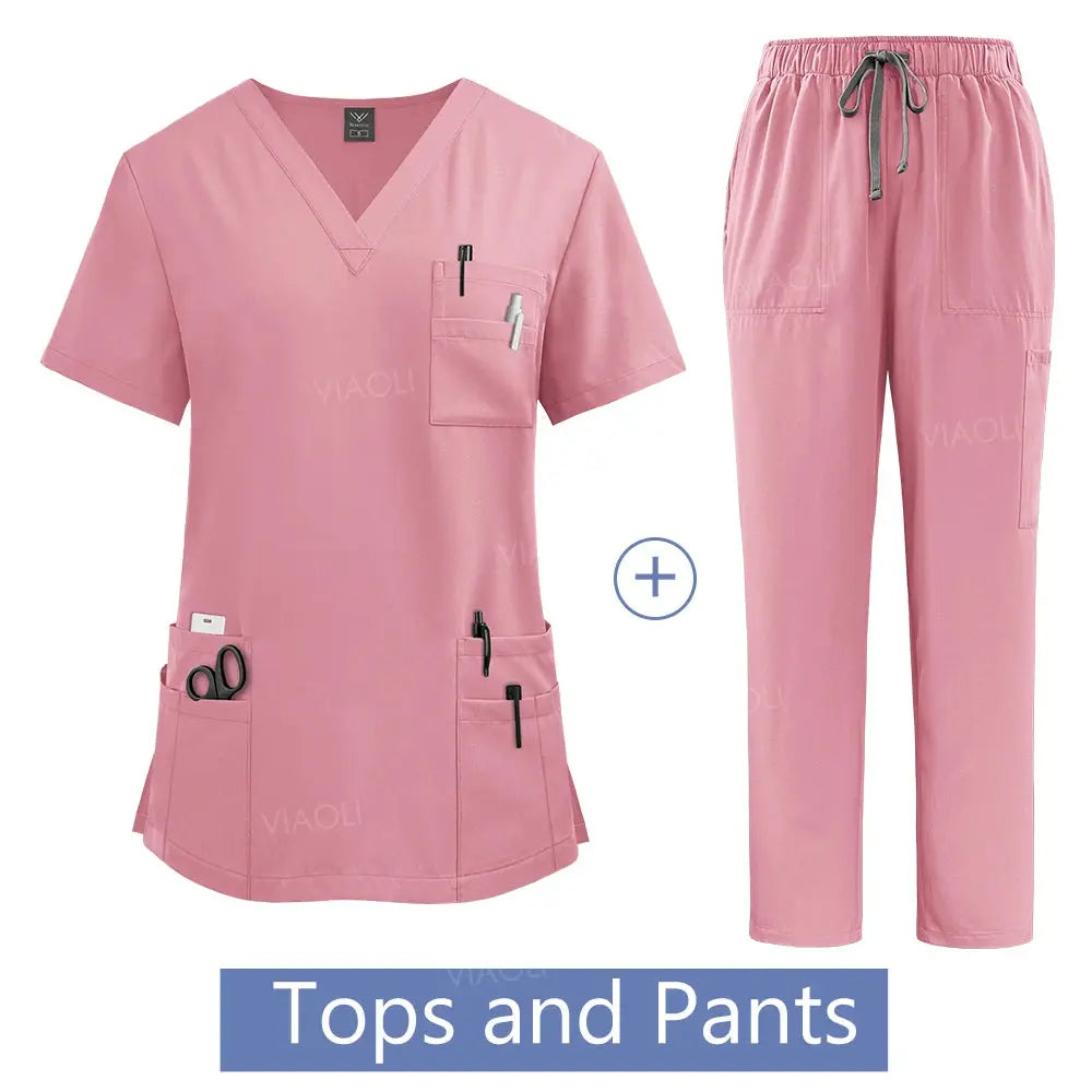 Uniforme médical pour femme, ensemble de blouses d'hôpital, vente en gros, uniformes d'infirmières, vêtements de travail pour les pharmacies et les cliniques de soins de santé CJdropshipping