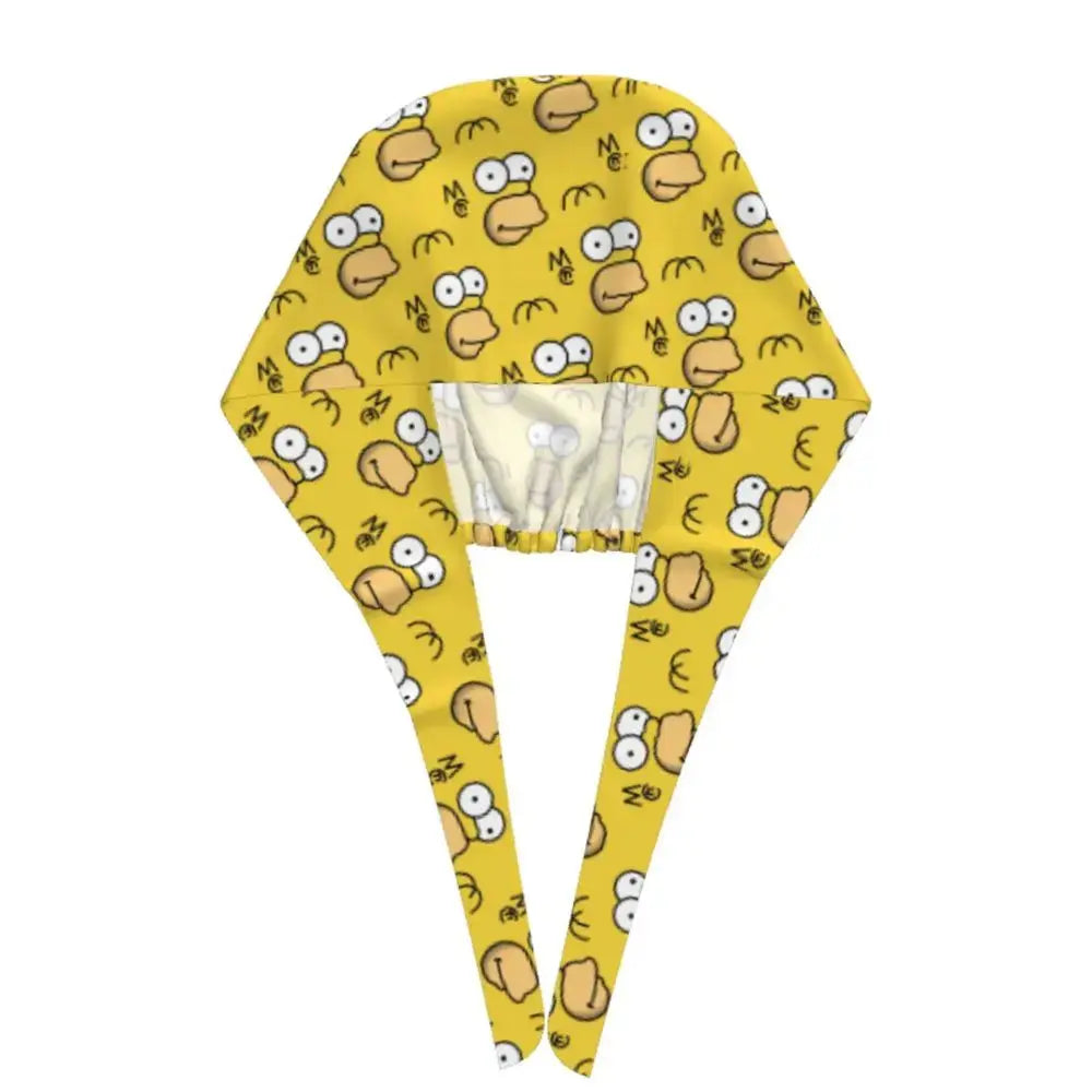 Personnalisé The Simpsons Cartoon Staff Medical Scrubs Hat Men Women Medical Nursing Surgical Scrub Caps MedSurgery Store For Digital Health