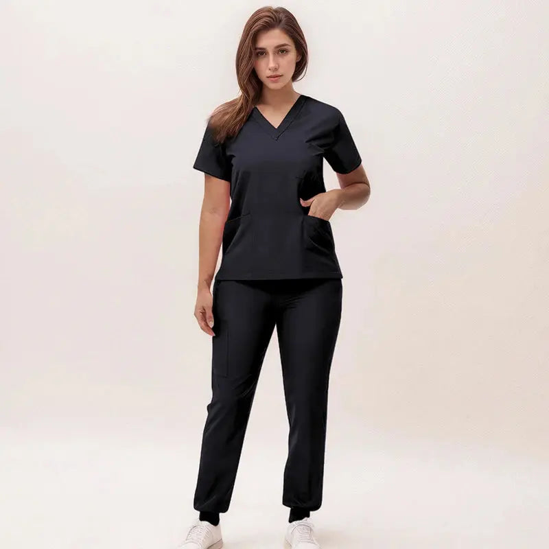 2025 nouvelles blouses de soins infirmiers à col en V, pantalons de jogging, ensembles de blouses de chirurgie, blouses dentaires, blouses d'hôpital, blouses d'hôpital S21 MedSurgery Store For Digital Health