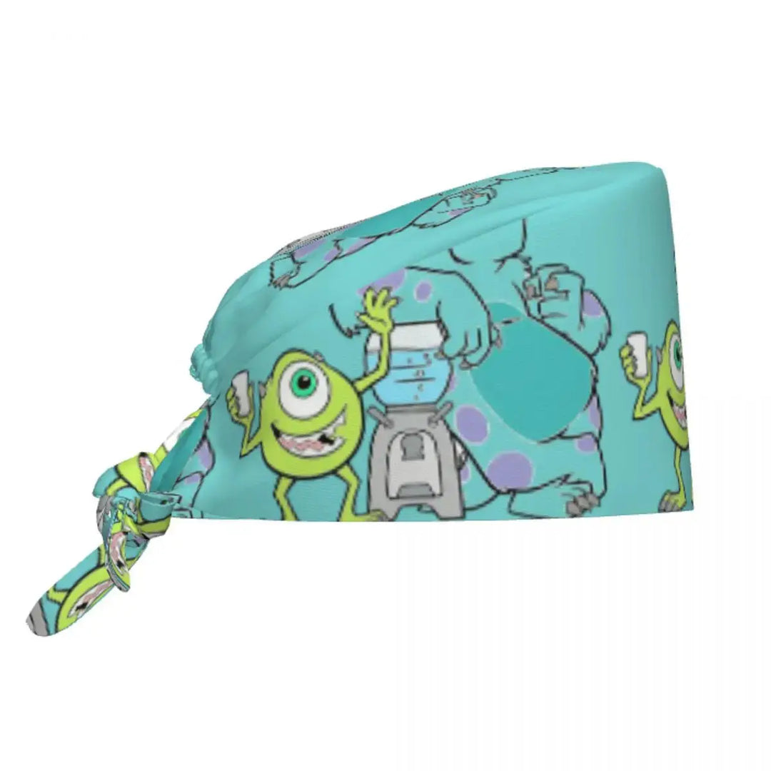 Casquette de travail réglable personnalisée avec dessin animé Monsters University, casquette chirurgicale pour hommes et femmes, casquette chirurgicale pour infirmières, médecins et chirurgiens MedSurgery Store For Digital Health
