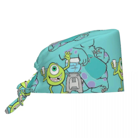 Casquette de travail réglable personnalisée avec dessin animé Monsters University, casquette chirurgicale pour hommes et femmes, casquette chirurgicale pour infirmières, médecins et chirurgiens MedSurgery Store For Digital Health