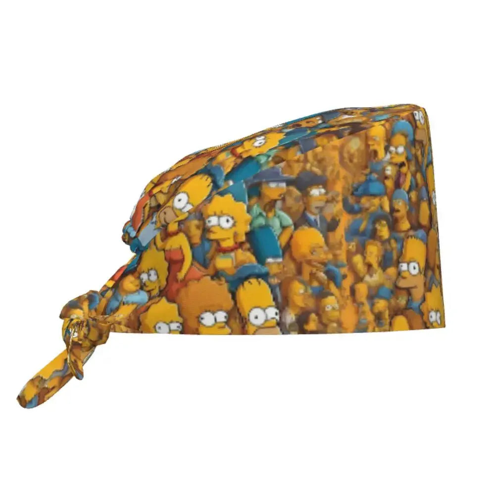 Casquette de travail réglable personnalisée avec explosion de cerveau, casquette chirurgicale des Simpsons, casquette chirurgicale pour infirmier, médecin, chirurgien, pour Chef MedSurgery Store For Digital Health
