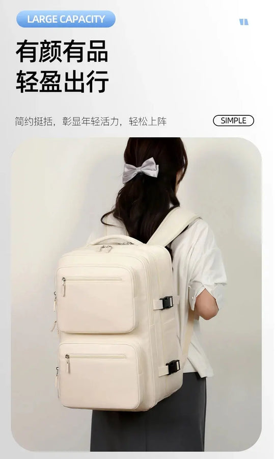 Grand sac à dos de voyage pour femmes et hommes, sac de cabine, sac à dos d'avion imperméable multifonctionnel avec chargement USB, sac à dos antivol MedSurgery Store For Digital Health