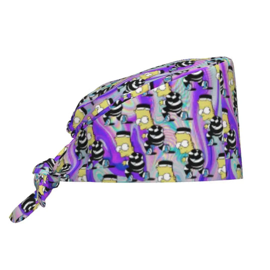Casquette de travail réglable personnalisée avec explosion de cerveau, casquette chirurgicale des Simpsons, casquette chirurgicale pour infirmier, médecin, chirurgien, pour Chef MedSurgery Store For Digital Health