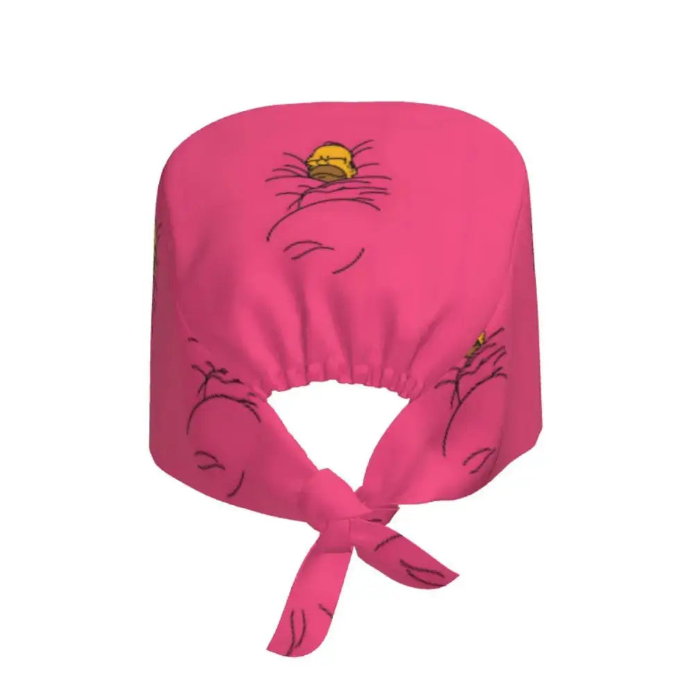 Personnalisé The Simpsons Cartoon Staff Medical Scrubs Hat Men Women Medical Nursing Surgical Scrub Caps MedSurgery Store For Digital Health