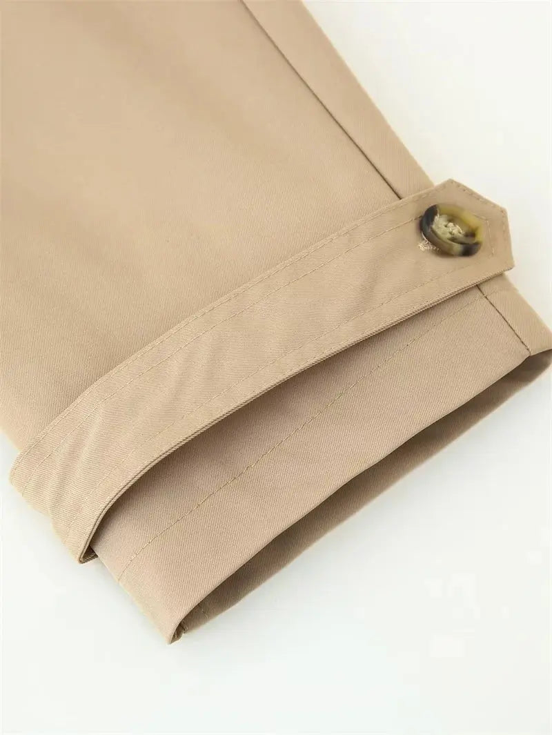 Trench-coat pour femmes, nouveau manteau court avec ceinture, revers, haut décontracté et habillé pour femmes 2025 MedSurgery Store For Digital Health