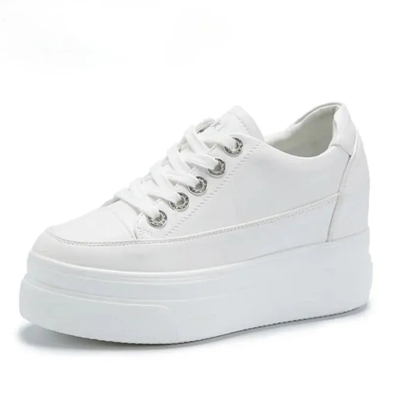 Chaussures ete femme espadrille femme basket femme compensé Baskets casual pour femmes, chaussures blanches respirantes et confortables avec talons de 8CM, hauteur de la plateforme augmentée, automne, 2022 MedSurgery Store For Digital Health