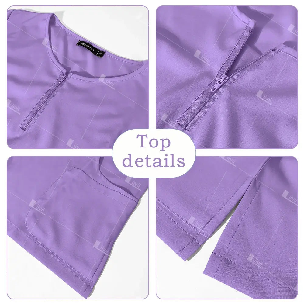 Uniforme médical, ensemble de blouse élastique, blouses chirurgicales d'hôpital, hauts, pantalons, vêtements de travail d'infirmière, vêtements de médecin, accessoires médicaux CJdropshipping