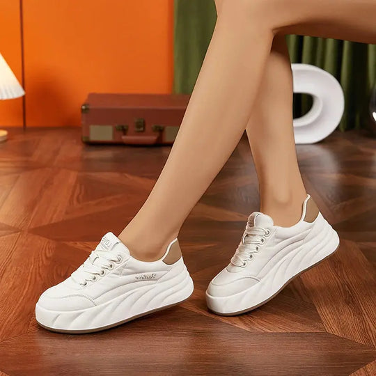 Chaussures blanches pour femmes 2025, nouvelles baskets plates, style coréen, sport décontracté, chaussures à pain polyvalentes MedSurgery Store For Digital Health
