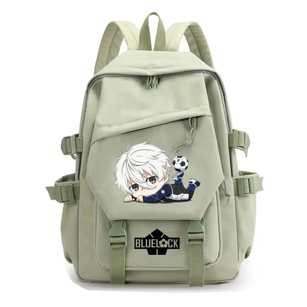 Anime blue lock backpack, fashion travel backpacks for men and women, outdoor sports school bag MedSurgery Store For Digital Health